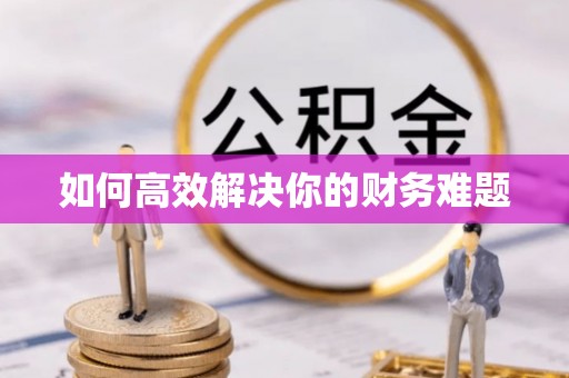 三明如何高效解决你的财务难题